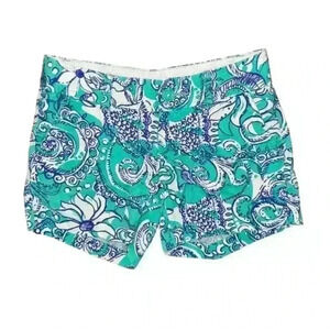 Women's Lilly Pulitzer Callahan Shorts, Size 00, Green & Green-Sea and be seen